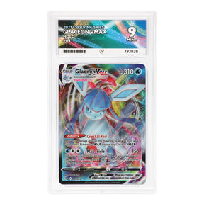 Pokemon - Sword & Shield - Evolving Skies - Glaceon VMAX - 041/203 (ACE 9 Art Label Graded Slab) - JET Cards