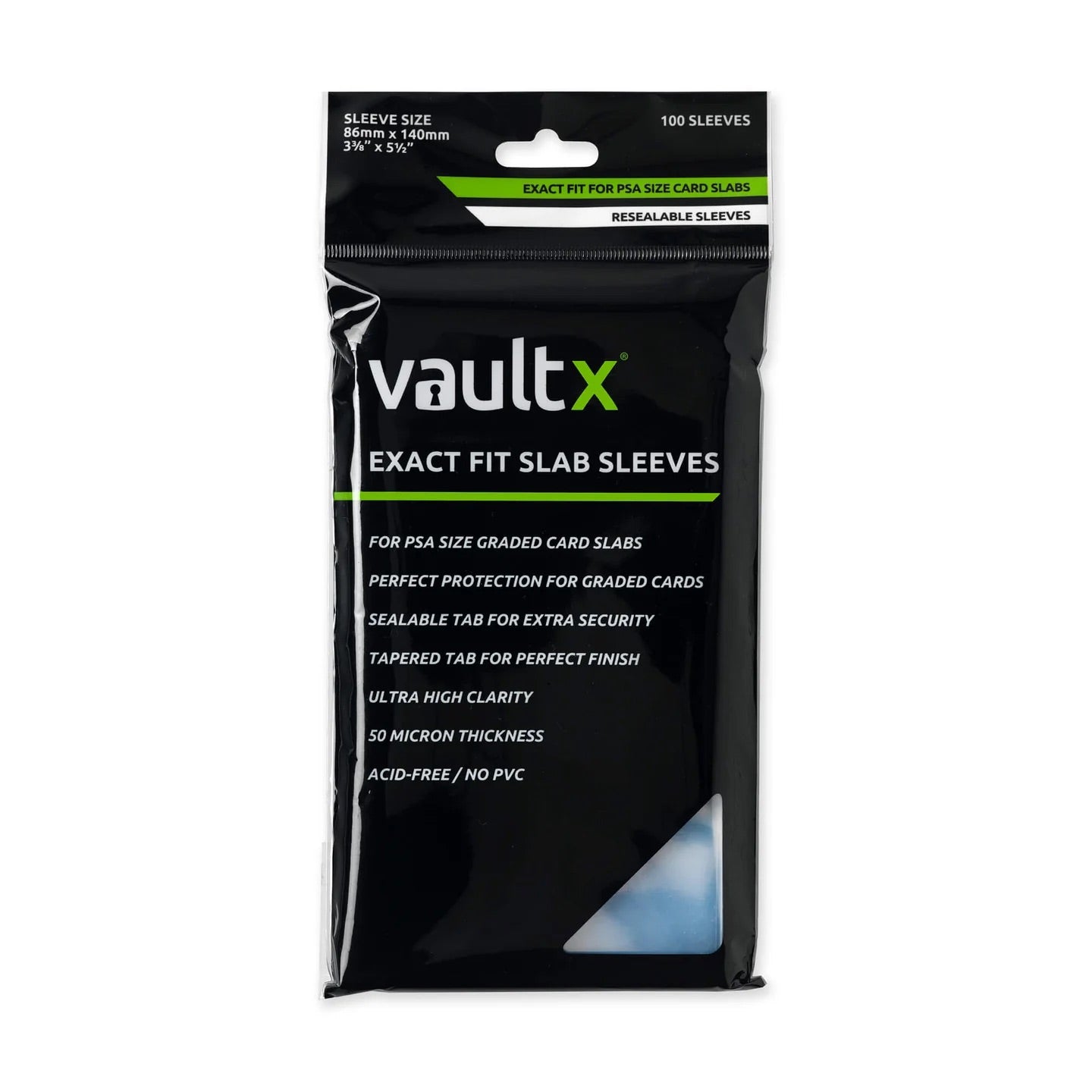 Vault X - Exact Fit PSA Slab Sleeves (100) - JET Cards