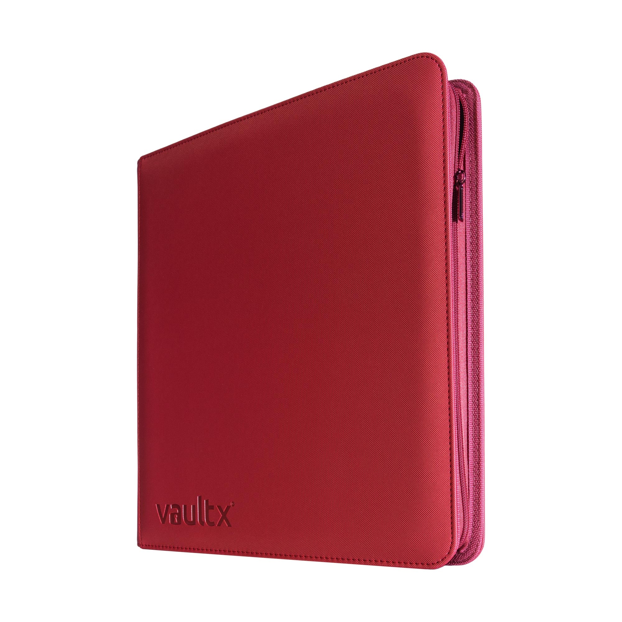 Vault X - 12-Pocket Exo-Tec® - Zip Binder - Metallic Red