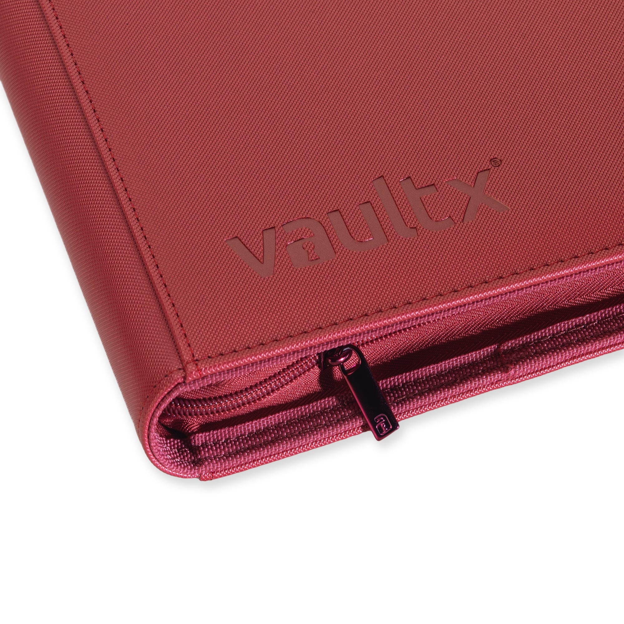 Vault X - 12-Pocket Exo-Tec® - Zip Binder - Metallic Red