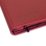 Vault X - 12-Pocket Exo-Tec® - Zip Binder - Metallic Red