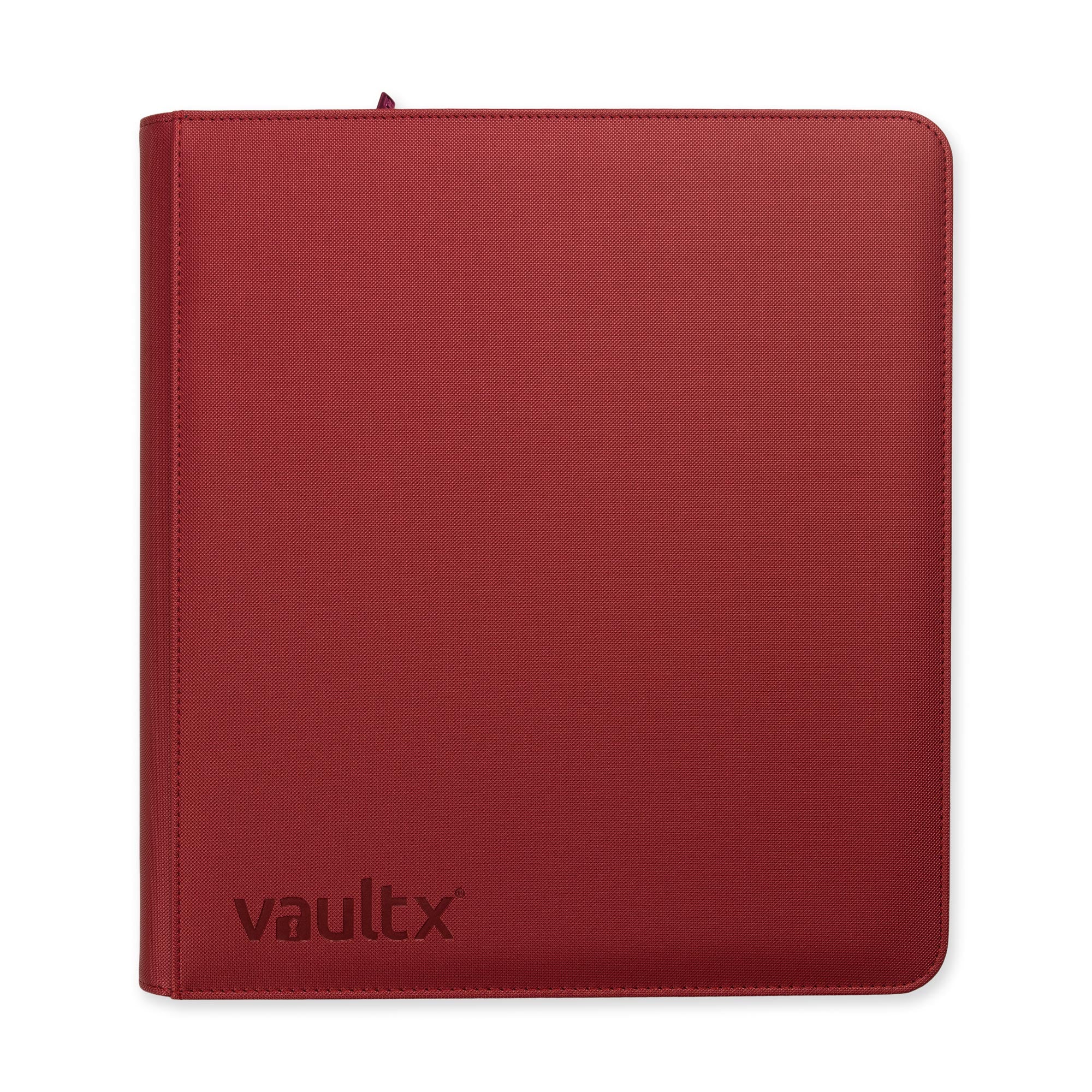 Vault X - 12-Pocket Exo-Tec® - Zip Binder - Metallic Red