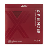 Vault X - 12-Pocket Exo-Tec® - Zip Binder - Metallic Red