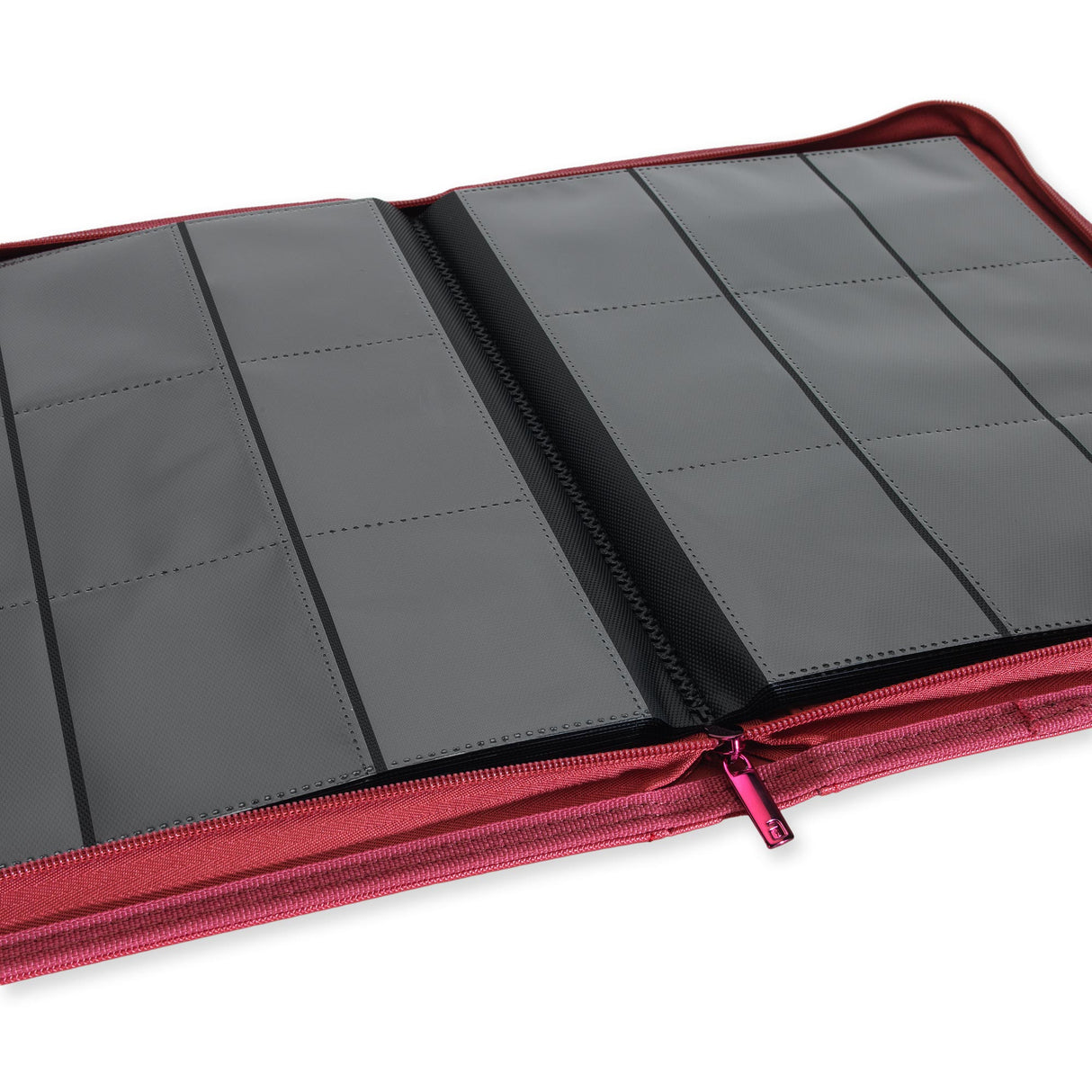 Vault X - 9-Pocket Exo-Tec® - Zip Binder - Metallic Red