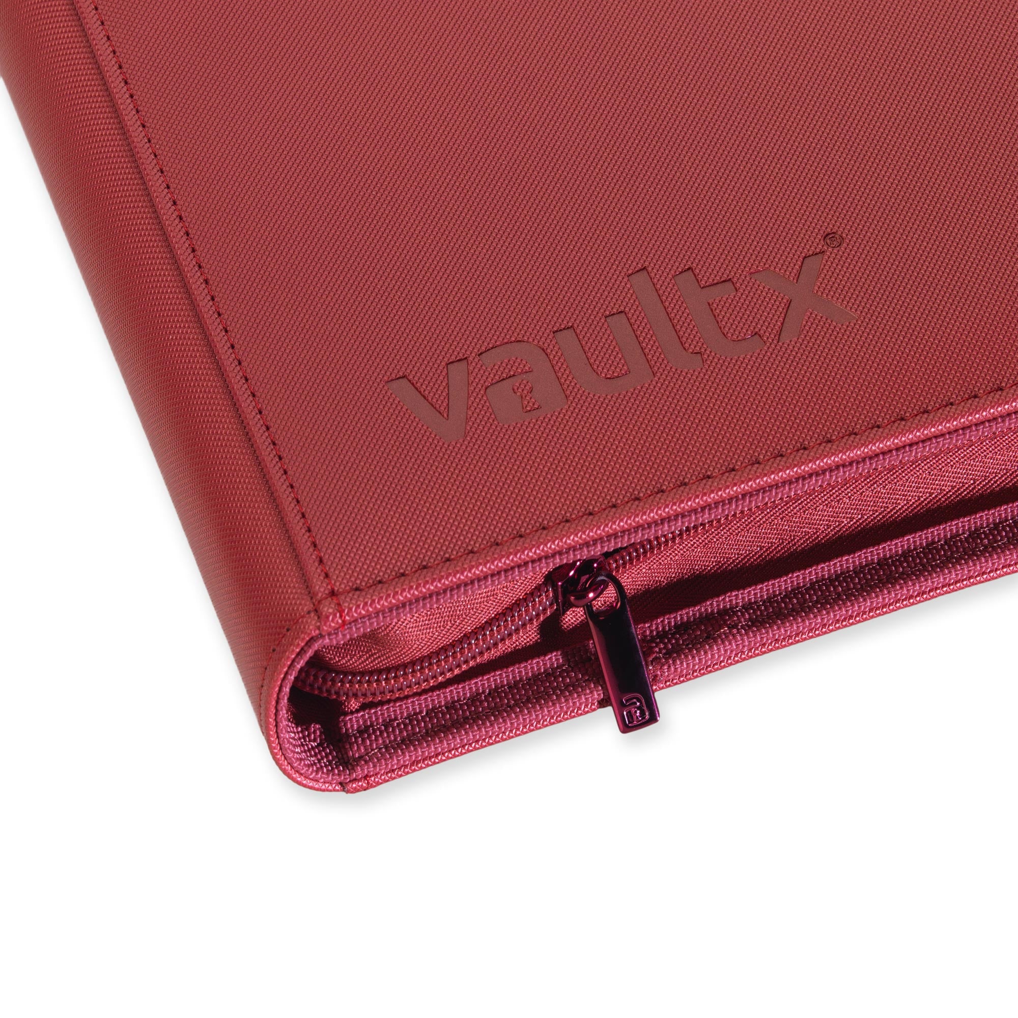 Vault X - 9-Pocket Exo-Tec® - Zip Binder - Metallic Red