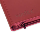 Vault X - 9-Pocket Exo-Tec® - Zip Binder - Metallic Red