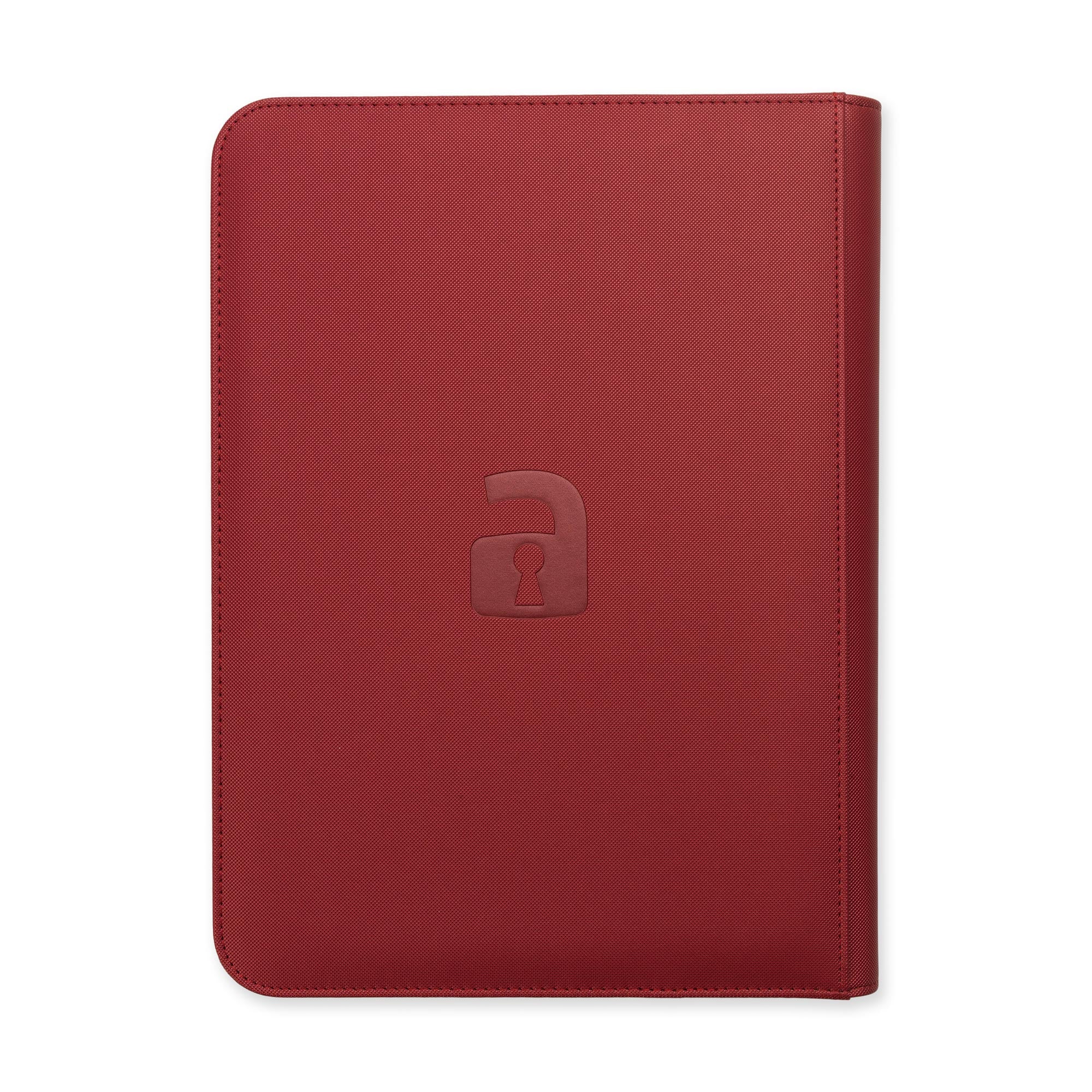 Vault X - 9-Pocket Exo-Tec® - Zip Binder - Metallic Red