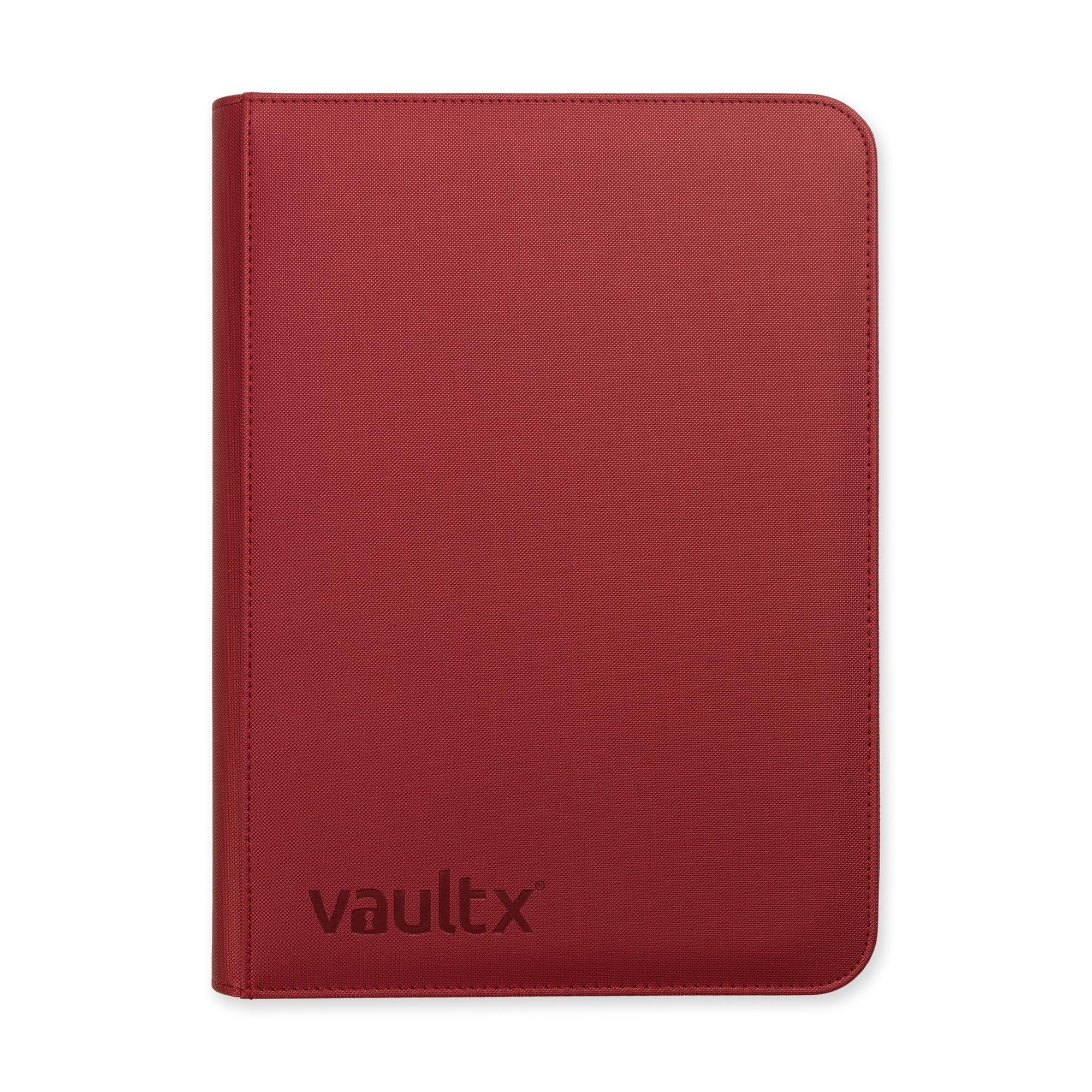 Vault X - 9-Pocket Exo-Tec® - Zip Binder - Metallic Red