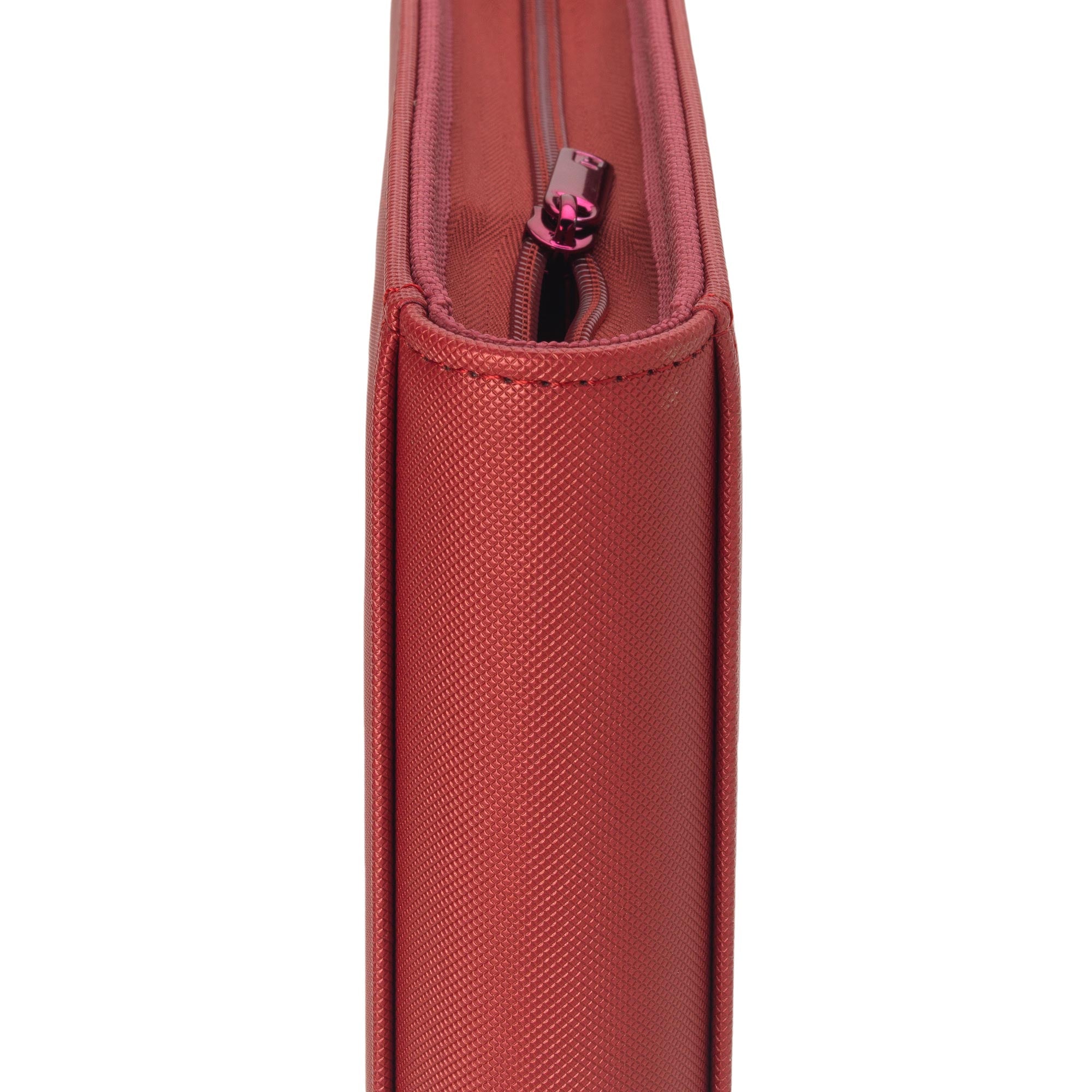 Vault X - 9-Pocket Exo-Tec® - Zip Binder - Metallic Red