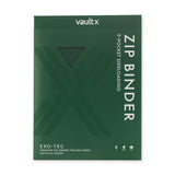 Vault X - 9-Pocket Exo-Tec® - Zip Binder - Metallic Green