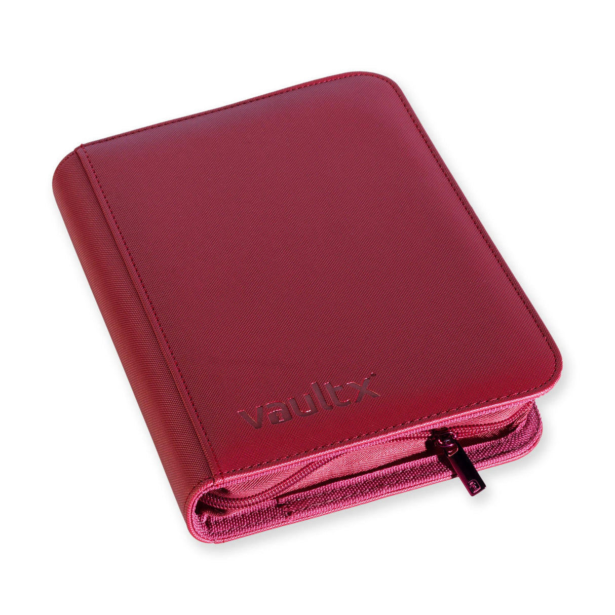Vault X - 4-Pocket Exo-Tec® - Zip Binder - Metallic Red