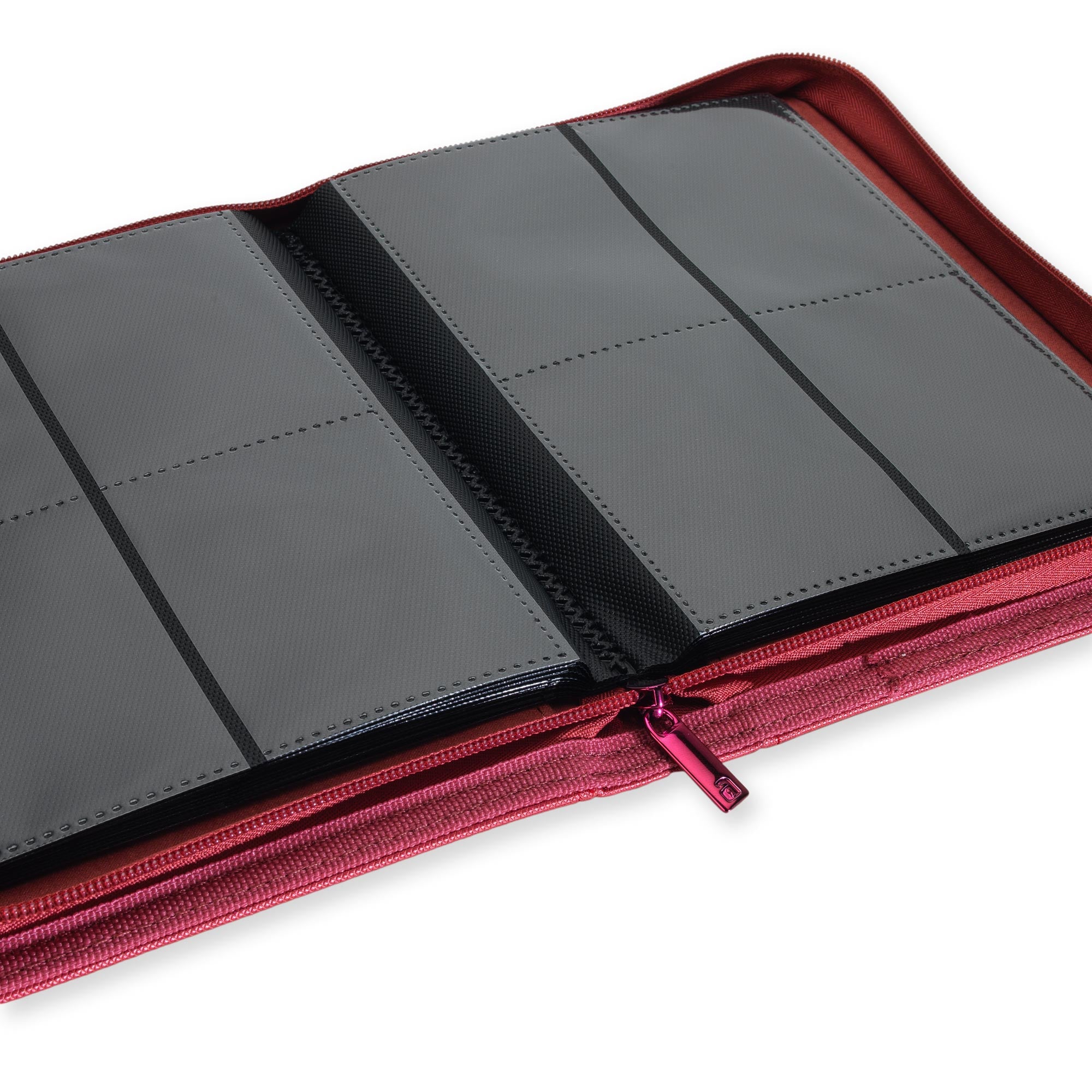 Vault X - 4-Pocket Exo-Tec® - Zip Binder - Metallic Red