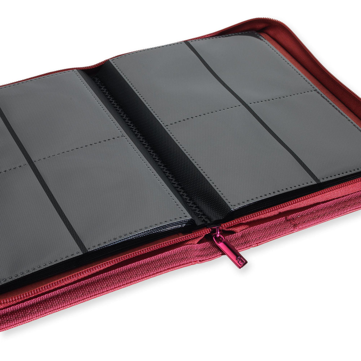 Vault X - 4-Pocket Exo-Tec® - Zip Binder - Metallic Red