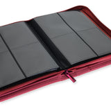 Vault X - 4-Pocket Exo-Tec® - Zip Binder - Metallic Red