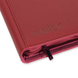 Vault X - 4-Pocket Exo-Tec® - Zip Binder - Metallic Red