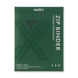 Vault X - 4-Pocket Exo-Tec® - Zip Binder - Metallic Green