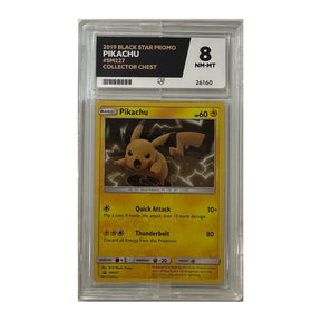 Pokemon - Sun & Moon - Black Star Promo - Pikachu - SM227 (ACE 8 Label Graded Slab) - JET Cards