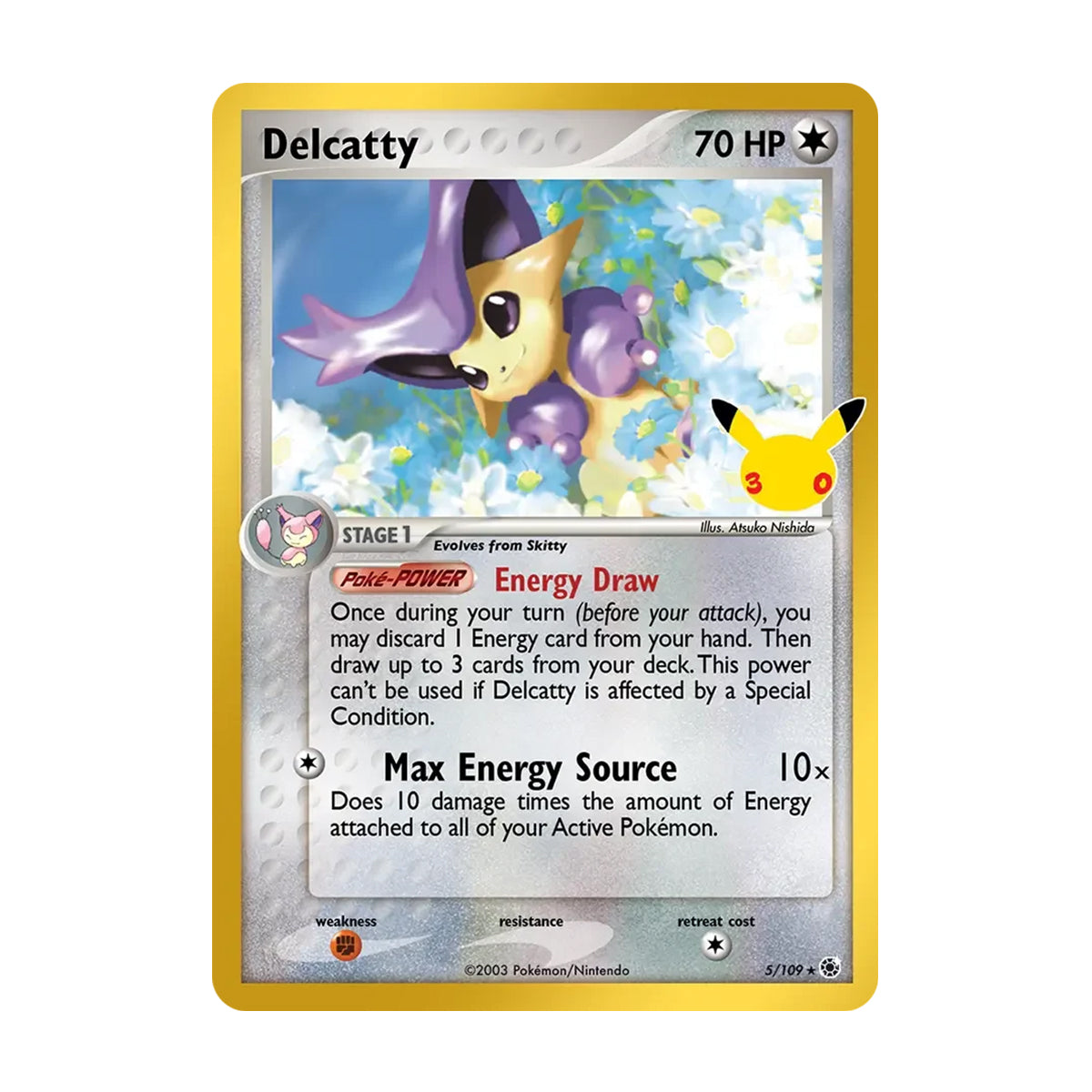 Delcatty 5/109 - Mega Evolution - 30th Celebration - Classic Collection