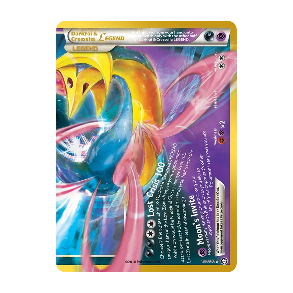 Darkrai & Cresselia Legend 100/102 - Mega Evolution - 30th Celebration - Classic Collection