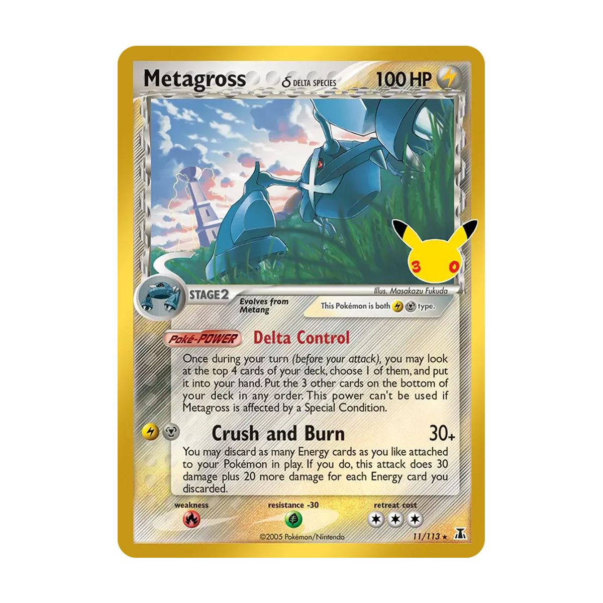 Metagross 11/113 - Mega Evolution - 30th Celebration - Classic Collection