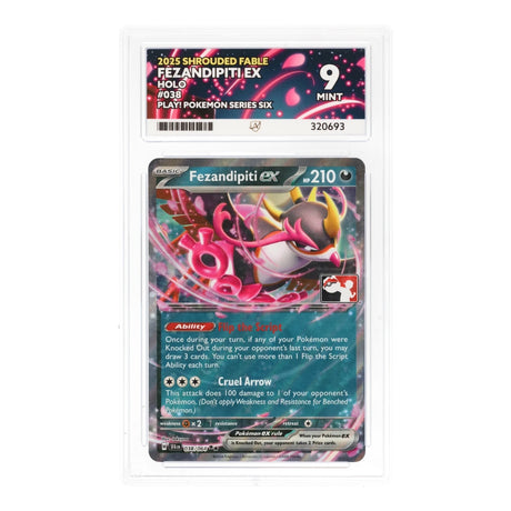Pokemon - Scarlet & Violet - Shrouded Fable - Kingambit (Play! Stamp) - 038/064 (ACE 9 Art Label Graded Slab) - JET Cards