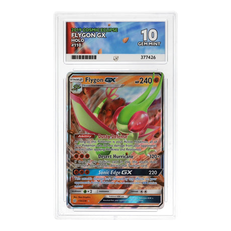 Pokemon - Sun & Moon - Cosmic Eclipse - Flygon GX - 110/236 (ACE 10 Art Label Graded Slab) - JET Cards