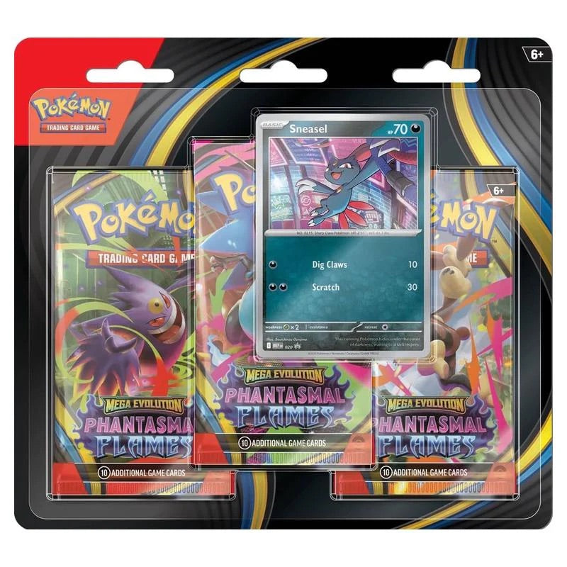 Pokemon - Mega Evolution - Phantasmal Flames - 3-Pack Blister - Sneasel