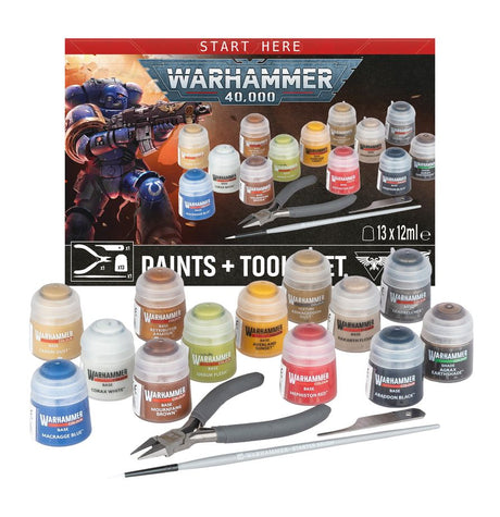 Warhammer 40,000 - Paints + Tools Set (2026) - JET Cards