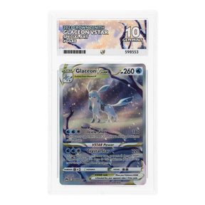 Pokemon - Sword & Shield - Crown Zenith - Glaceon VSTAR - GG40/GG70 (ACE 10 Art Label Graded Slab) - JET Cards