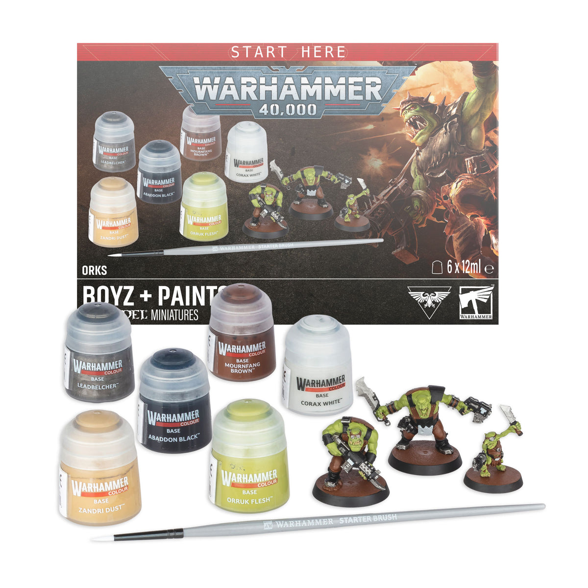 Warhammer 40,000 - Orks: Boyz + Paints