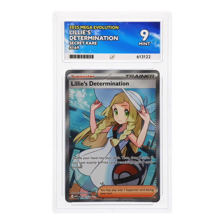 Pokemon - Mega Evolution - Lillie's Determination - 169/132 (ACE 9 Art Label Graded Slab) - JET Cards