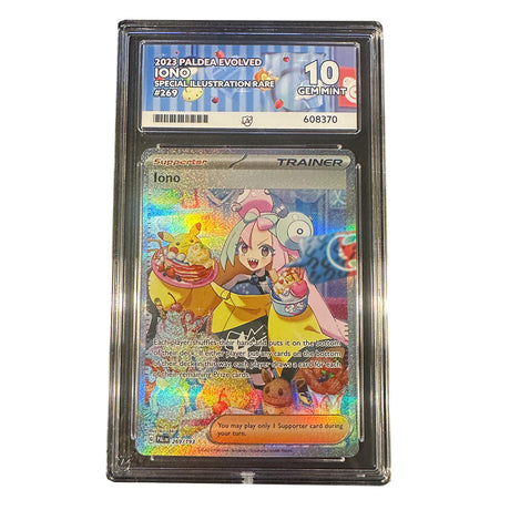 Pokemon - Scarlet & Violet - Paldea Evolved - Iono - 269/193 (ACE 10 Art Label Graded Slab) - JET Cards