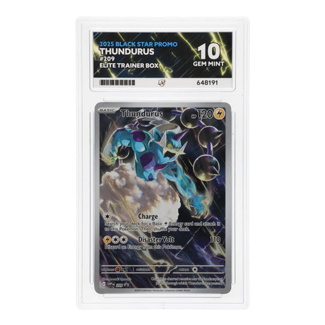 Pokemon - Scarlet & Violet - Black Star Promo - Thundurus - 209 (ACE 10 Art Label Graded Slab) - JET Cards