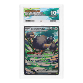 Pokemon - Scarlet & Violet - White Flare - Bouffalant ex - 170/086 (ACE 10 Art Label Graded Slab) - JET Cards
