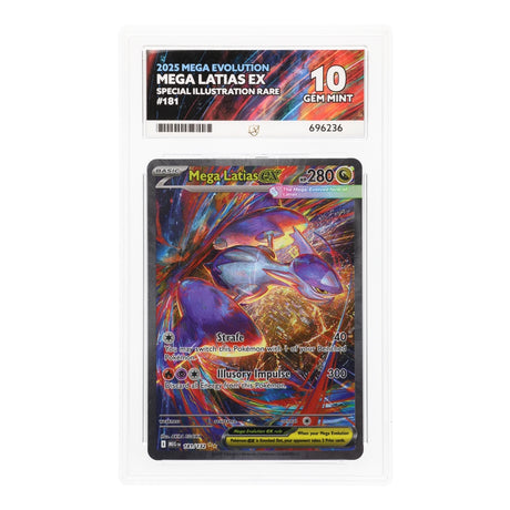 Pokemon - Mega Evolution - Base Set - Mega Latias ex - 181/132 (ACE 10 Art Label Graded Slab) - JET Cards