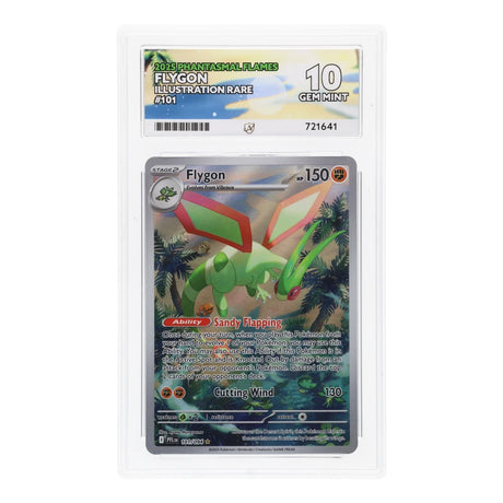 Pokemon - Mega Evolution - Phantasmal Flames - Flygon - 101/094 (ACE 10 Art Label Graded Slab) - JET Cards