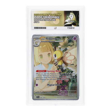 Pokemon - Scarlet & Violet - Journey Together - Lillie's Rimbombee - 164/159 (ACE 9 Art Label Graded Slab) - JET Cards