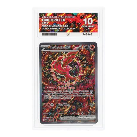 Pokemon - Mega Evolution - Black Star Promo - Oricorio ex - 024 (ACE 10 Art Label Graded Slab) (Copy) - JET Cards