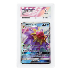 Pokemon - Sun & Moon - Hidden Fates - Starmie GX - 14/68 (ACE 9 Art Label Graded Slab) - JET Cards