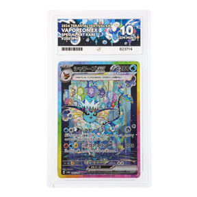 Pokemon - Scarlet & Violet - Terastal Festival ex - Vaporeon ex - 205/187 (ACE 10 Art Label Graded Slab) - JET Cards