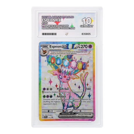 Pokemon - Black Star Promo - Espeon ex - SVP175 (ACE 10 Art Label Graded Slab) - JET Cards