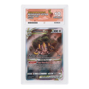 Pokemon - Sword & Shield - Crown Zenith - Regigigas VSTAR - GG55/GG70 (ACE 10 Art Label Graded Slab) - JET Cards