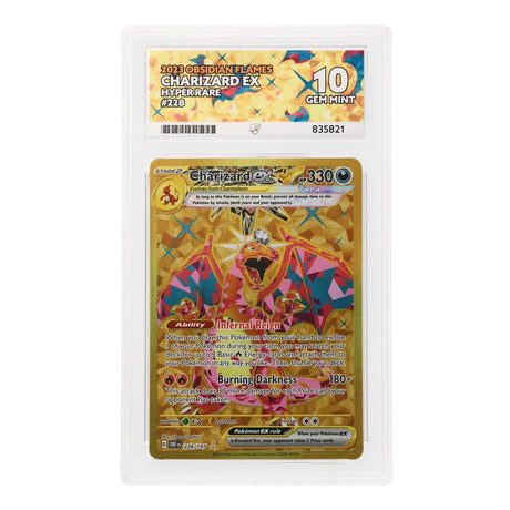 Pokemon - Scarlet & Violet - Obsidian Flames - Charizard ex - 228/197 (ACE 10 Art Label Graded Slab) - JET Cards