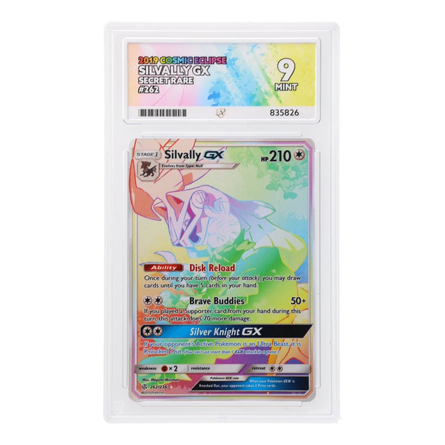 Pokemon - Sun & Moon - Cosmic Eclipse - Silvally GX - 262/236 (ACE 9 Art Label Graded Slab) - JET Cards