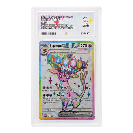 Pokemon - Black Star Promo - Espeon ex - SVP175 (ACE 9 Art Label Graded Slab) - JET Cards