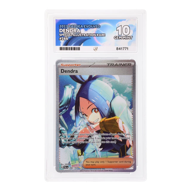 Pokemon - Scarlet & Violet - Paldea Evolved - Dendra - 266/193 (ACE 10 Art Label Graded Slab) - JET Cards