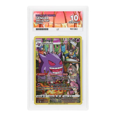 Pokemon - Sword & Shield - Lost Origin - Gengar - TG06/TG30 (ACE 10 Art Label Graded Slab) - JET Cards