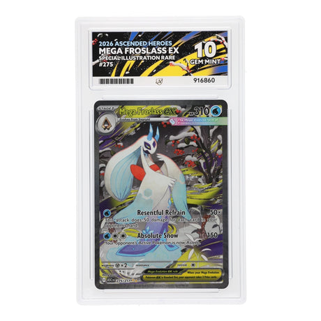 Pokemon - Mega Evolution - Ascended Heroes - Mega Froslass ex - 275/217 (ACE 10 Art Label Graded Slab) - JET Cards