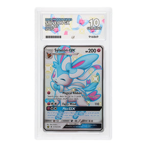 Pokemon - Sun & Moon - Hidden Fates - Sylveon GX - SV76/SV94 (ACE 10 Art Label Graded Slab) - JET Cards