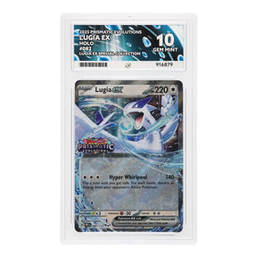 Pokemon - Scarlet & Violet - Prismatic Evolutions - Lugia ex (Stamped) - 082/131 (ACE 10 Art Label Graded Slab) - JET Cards